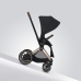 Cybex e-Priam Onyx Black Eco/ Conscious Rosegold frame Pastaigu Ratiņi