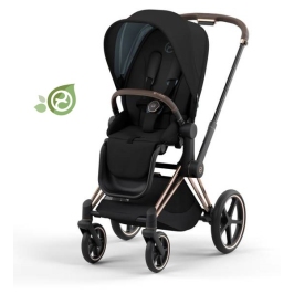 Cybex e-Priam Onyx Black Eco/ Conscious Rosegold frame Pastaigu Ratiņi Cybex e-Priam Onyx Black Eco/ Conscious Rosegold frame Pastaigu Ratiņi
