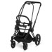 Cybex e-Priam Pale Blush Simply Flowers Matt black frame Pastaigu Ratiņi