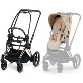 Cybex e-Priam Pale Blush Simply Flowers Rosegold frame Pastaigu Ratiņi Cybex e-Priam Pale Blush Simply Flowers Rosegold frame Pastaigu Ratiņi