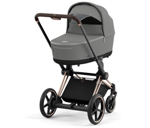 Cybex e-Priam Soho Grey Rosegold frame Коляска с Люлькой