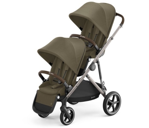 Cybex Gazelle S Classic Beige + Aton M I-Size Dvīņu Ratiņi