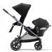 Cybex Gazelle S Deep Black + Aton M I-Size Коляска для двойняшек