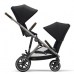 Cybex Gazelle S Deep Black + Aton M I-Size Коляска для двойняшек