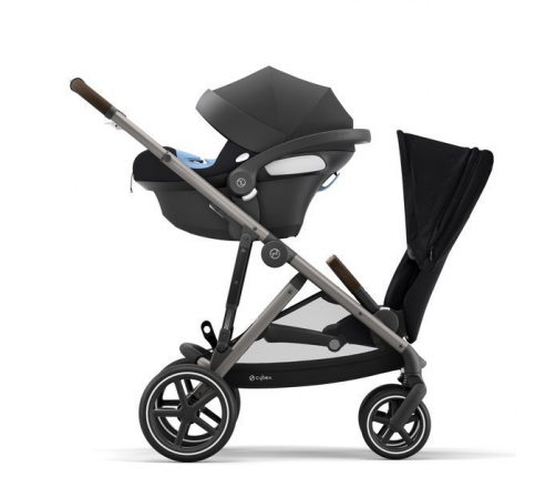 Cybex Gazelle S Deep Black + Aton M I-Size Коляска для двойняшек