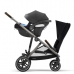 Cybex Gazelle S Deep Black + Aton M I-Size Коляска для двойняшек