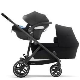 Cybex Gazelle S Deep Black + Aton M I-Size Dvīņu Ratiņi