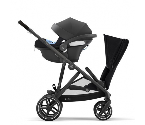 Cybex Gazelle S Deep Black + Aton M I-Size Dvīņu Ratiņi