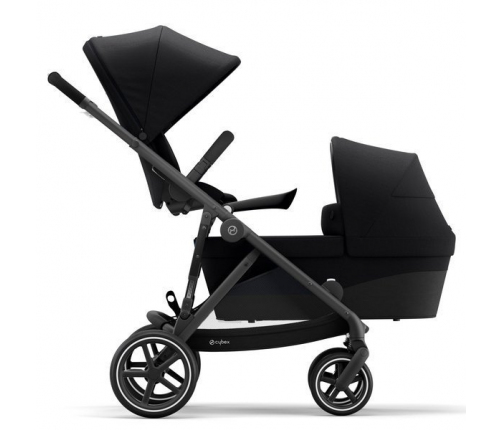 Cybex Gazelle S Deep Black + Aton M I-Size Dvīņu Ratiņi