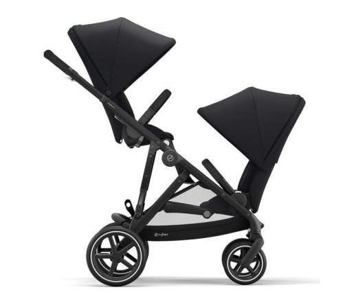 Cybex Gazelle S Deep Black + Aton M I-Size Dvīņu Ratiņi