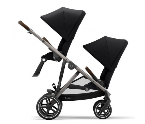 Cybex Gazelle S Deep Black Коляска для двойняшек