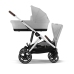 Cybex Gazelle S Lava Grey/Silver Коляска для двойняшек