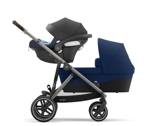 Cybex Gazelle S Navy Blue + Aton M I-Size Коляска для двойняшек