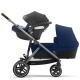 Cybex Gazelle S Navy Blue + Aton M I-Size Dvīņu Ratiņi