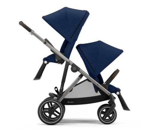 Cybex Gazelle S Navy Blue + Aton M I-Size Коляска для двойняшек