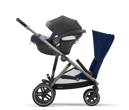 Cybex Gazelle S Navy Blue + Aton M I-Size Коляска для двойняшек