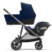 Cybex Gazelle S Navy Blue + Aton M I-Size Коляска для двойняшек