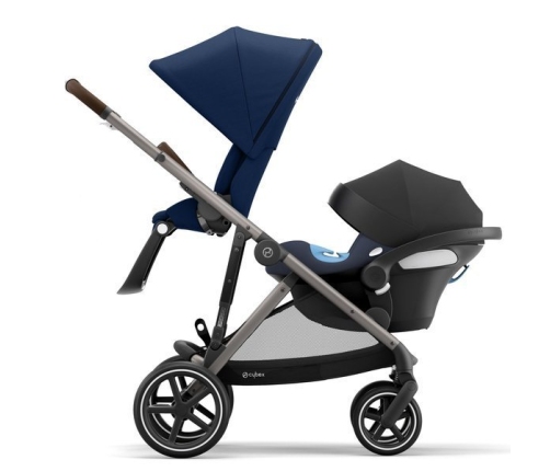 Cybex Gazelle S Navy Blue + Aton M I-Size Коляска для двойняшек