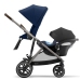 Cybex Gazelle S Navy Blue + Aton M I-Size Коляска для двойняшек