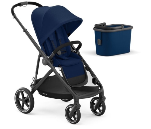 Cybex Gazelle S Navy Blue + Aton M I-Size Dvīņu Ratiņi