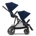 Cybex Gazelle S Navy Blue + Aton M I-Size Dvīņu Ratiņi