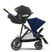 Cybex Gazelle S Navy Blue + Aton M I-Size Dvīņu Ratiņi