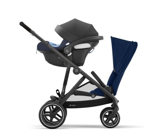 Cybex Gazelle S Navy Blue + Aton M I-Size Dvīņu Ratiņi