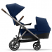 Cybex Gazelle S Navy Blue Коляска для двойняшек