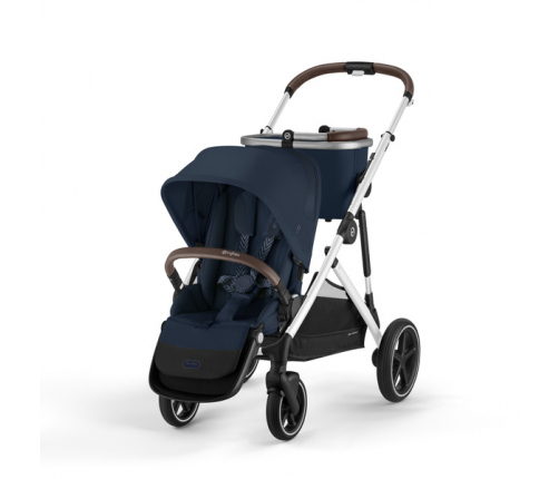 Cybex Gazelle S Ocean Blue/Silver Dvīņu ratiņi