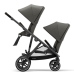 Cybex Gazelle S Soho Grey + Aton M I-Size Dvīņu Ratiņi