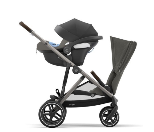 Cybex Gazelle S Soho Grey + Aton M I-Size Dvīņu Ratiņi