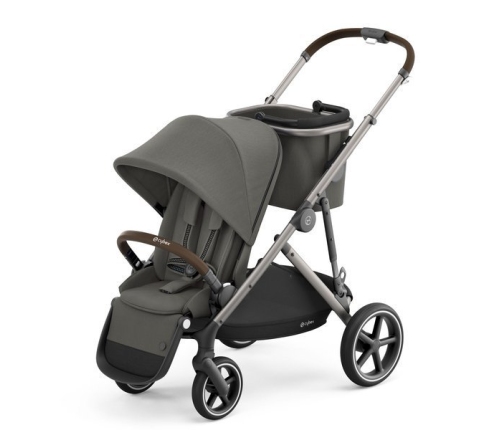 Cybex Gazelle S Soho Grey + Aton M I-Size Dvīņu Ratiņi