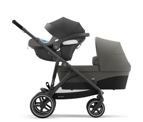 Cybex Gazelle S Soho Grey + Aton M I-Size Dvīņu Ratiņi