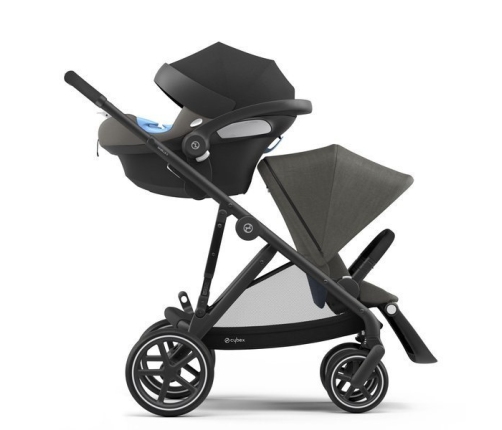 Cybex Gazelle S Soho Grey + Aton M I-Size Dvīņu Ratiņi