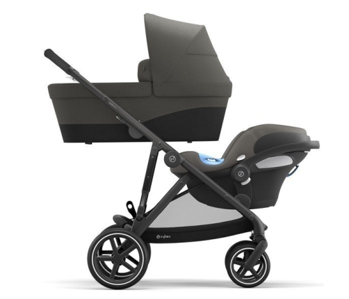 Cybex Gazelle S Soho Grey + Aton M I-Size Dvīņu Ratiņi