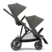 Cybex Gazelle S Soho Grey Dvīņu Ratiņi