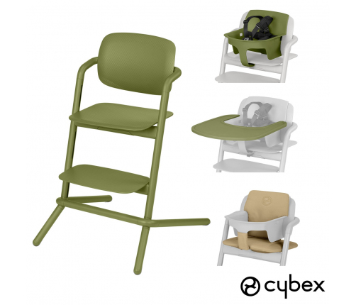 Cybex Lemo Aluminium Outback green Barošanas Krēsls