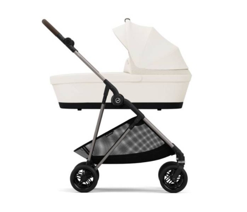 Cybex Melio Cotton White / Taupe Bērnu Ratiņi 2in1