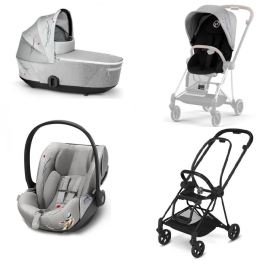 Cybex Mios 3.0 + Cloud Z i-Size Koi Crystallized + Matt Black frame Детская Коляска 3in1 Cybex Mios 3.0 + Cloud Z i-Size Koi Crystallized + Matt Black frame Детская Коляска 3in1