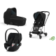 Cybex Mios 3.0 + Cloud Z2 i-Size Eco Onyx Black + Chrome Black frame Детская Коляска 3in1