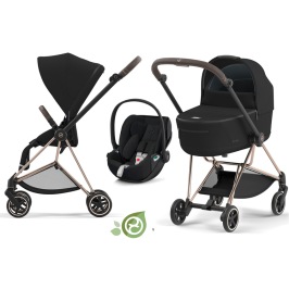 Cybex Mios 3.0 + Cloud Z2 i-Size Eco Onyx Black + Rose gold frame Bērnu Ratiņi 3in1 Cybex Mios 3.0 + Cloud Z2 i-Size Eco Onyx Black + Rose gold frame Bērnu Ratiņi 3in1
