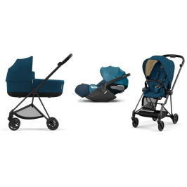 Cybex Mios 3.0 + Cloud Z2 i-Size Mountain Blue + Matt black frame Детская Коляска 3in1 Cybex Mios 3.0 + Cloud Z2 i-Size Mountain Blue + Matt black frame Детская Коляска 3in1