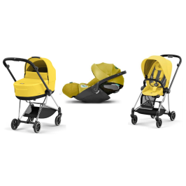 Cybex Mios 3.0 + Cloud Z2 i-Size Mustard Yellow + Chrome black frame Детская Коляска 3in1 Cybex Mios 3.0 + Cloud Z2 i-Size Mustard Yellow + Chrome black frame Детская Коляска 3in1