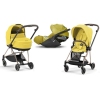 Cybex Mios 3.0 + Cloud Z2 i-Size Mustard Yellow + Rose gold frame Bērnu Ratiņi 3in1