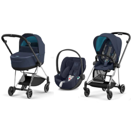 Cybex Mios 3.0 + Cloud Z2 i-Size Nautical Blue + Chrome black frame Детская Коляска 3in1 Cybex Mios 3.0 + Cloud Z2 i-Size Nautical Blue + Chrome black frame Детская Коляска 3in1