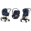 Cybex Mios 3.0 + Cloud Z2 i-Size Nautical Blue + Rose gold frame Детская Коляска 3in1