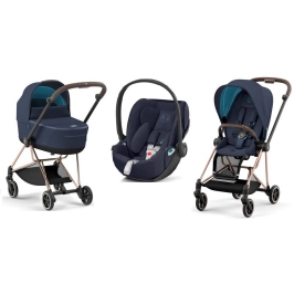 Cybex Mios 3.0 + Cloud Z2 i-Size Nautical Blue + Rose gold frame Детская Коляска 3in1 Cybex Mios 3.0 + Cloud Z2 i-Size Nautical Blue + Rose gold frame Детская Коляска 3in1