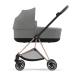 Cybex Mios 3.0 + Cloud Z2 i-Size Soho Grey + Rose gold frame Bērnu Ratiņi 3in1