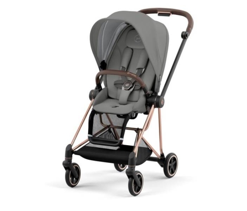 Cybex Mios 3.0 + Cloud Z2 i-Size Soho Grey + Rose gold frame Bērnu Ratiņi 3in1