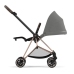 Cybex Mios 3.0 + Cloud Z2 i-Size Soho Grey + Rose gold frame Bērnu Ratiņi 3in1